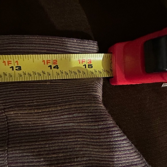 Mary Ann Restivo Vintage Midi Gold Brown Blue Purple Mini Stripes Skirt SZ 12 - Picture 11 of 12